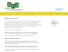 Tablet Screenshot of dfa-hamburg.de